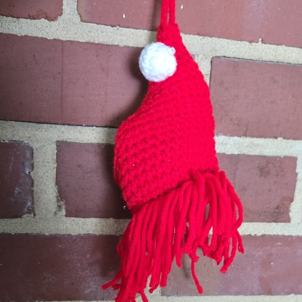 Crochet Hanging Car Charm Air Plant Holder Cute Boho Organizer Handmade One Only - Picture 5 of 5